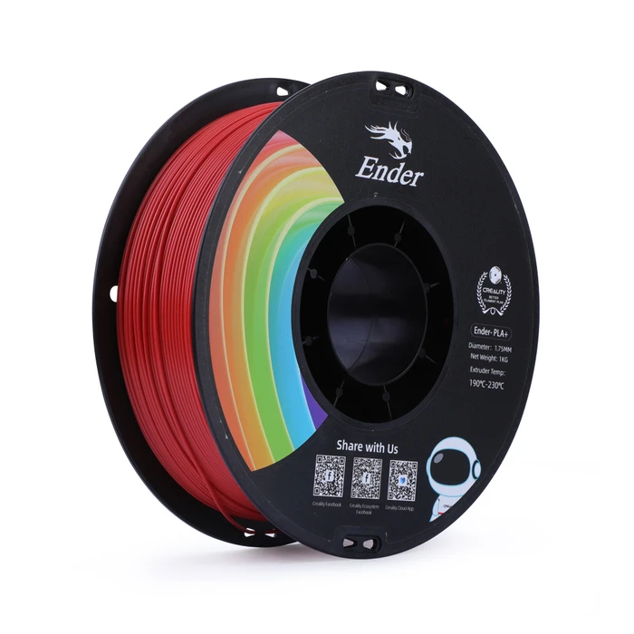 CREALITY 3D Printer Filament EN PLA Plus Red 1.75mm 1kg