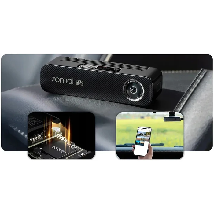 70mai Dash Cam M800 4K Set with Rear Camera