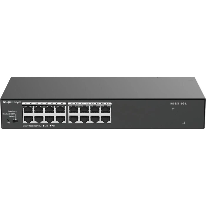 Ruijie RG-ES116G-L Unmanaged L2 Switch – 16 x Gigabit RJ-45 + 16 x SFP
