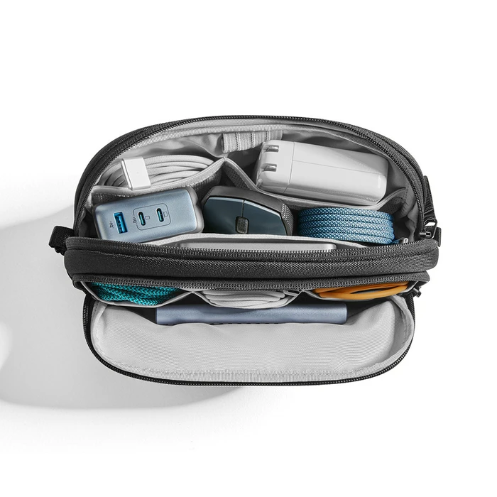 tomtoc Cable/Accessory Organizer Pouch Black 24.5 cm T12M1D1