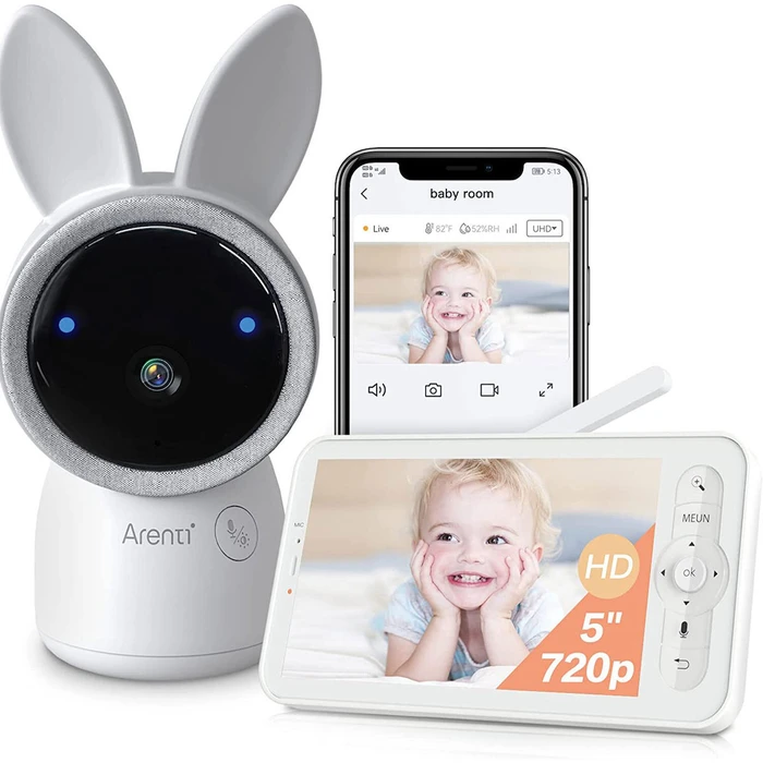 Arenti 2K Wi-Fi Video Baby Monitor Kit with LCD Screen
 (AInanny) (AREAInanny)
