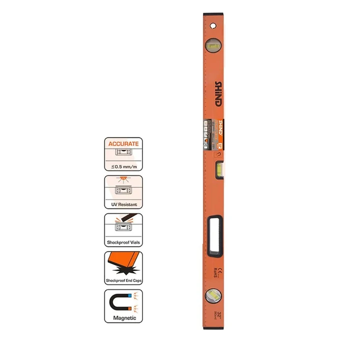 Shind Aluminum Folding Ruler With Eyes 80 cm