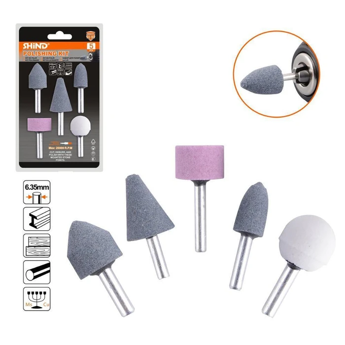 Tools SHIND Grinding Stones Set 5 pcs