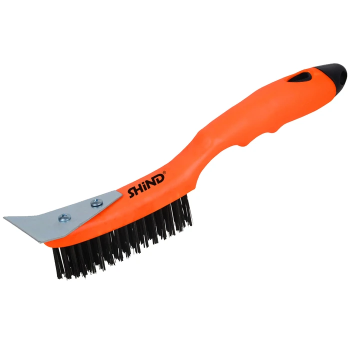 Hand Wire Brush with Scraper SHIND 270 mm