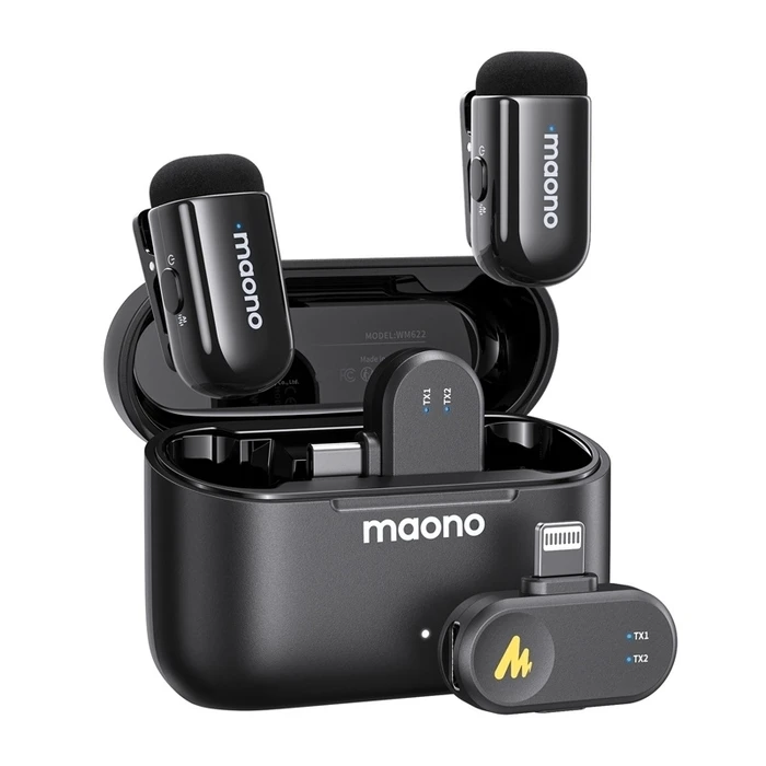 Maono WM622 PBC2 Σετ Ασύρματο Μικρόφωνο Πέτου, Clip On Δημοσιογραφικό