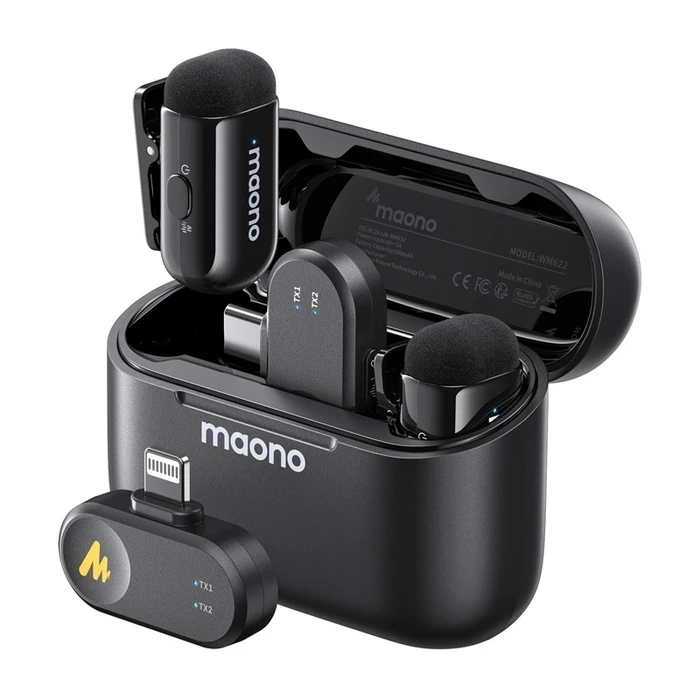Maono WM622 PBC2 Σετ Ασύρματο Μικρόφωνο Πέτου, Clip On Δημοσιογραφικό