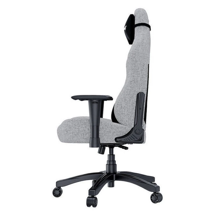 Anda Seat LUNA PRO Υφασμάτινη Καρέκλα Gaming Γκρι με Ρυθμιζόμενα Μπράτσα και Υποπόδιο