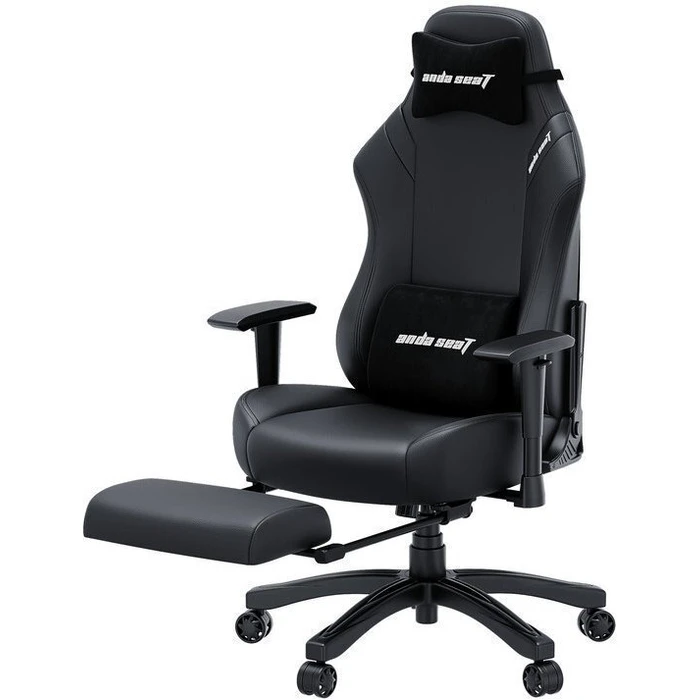 Anda Seat Luna Pro Καρέκλα Gaming Δερματίνης με Ρυθμιζόμενα Μπράτσα και Υποπόδιο Μαύρη