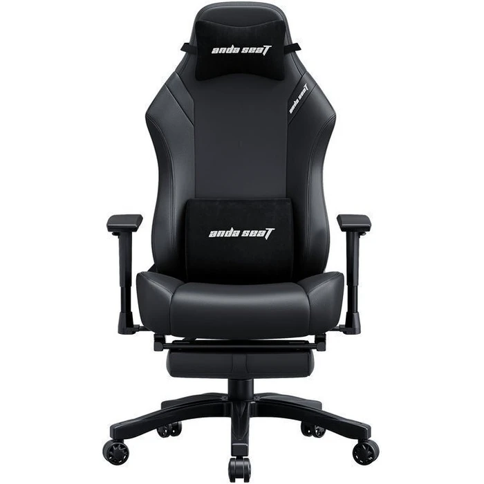 Anda Seat Luna Pro Καρέκλα Gaming Δερματίνης με Ρυθμιζόμενα Μπράτσα και Υποπόδιο Μαύρη
