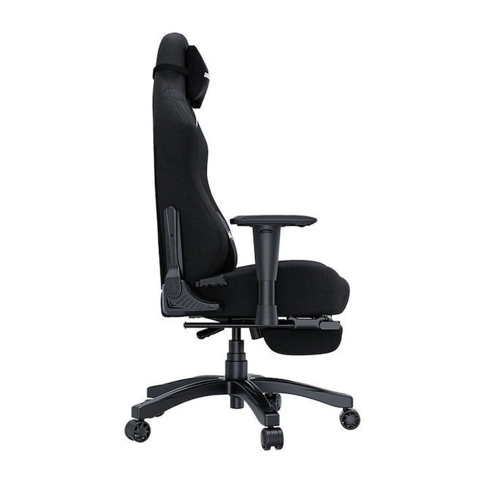 Anda Seat Luna Pro Καρέκλα Gaming Δερματίνης με Ρυθμιζόμενα Μπράτσα και Υποπόδιο Μαύρη