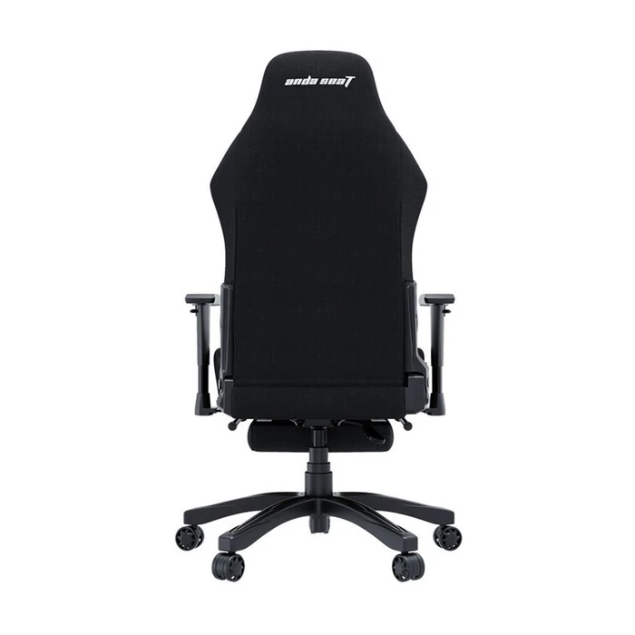 Anda Seat Luna Pro Υφασμάτινη Καρέκλα Gaming με Ρυθμιζόμενα Μπράτσα και Υποπόδιο - Μαύρη