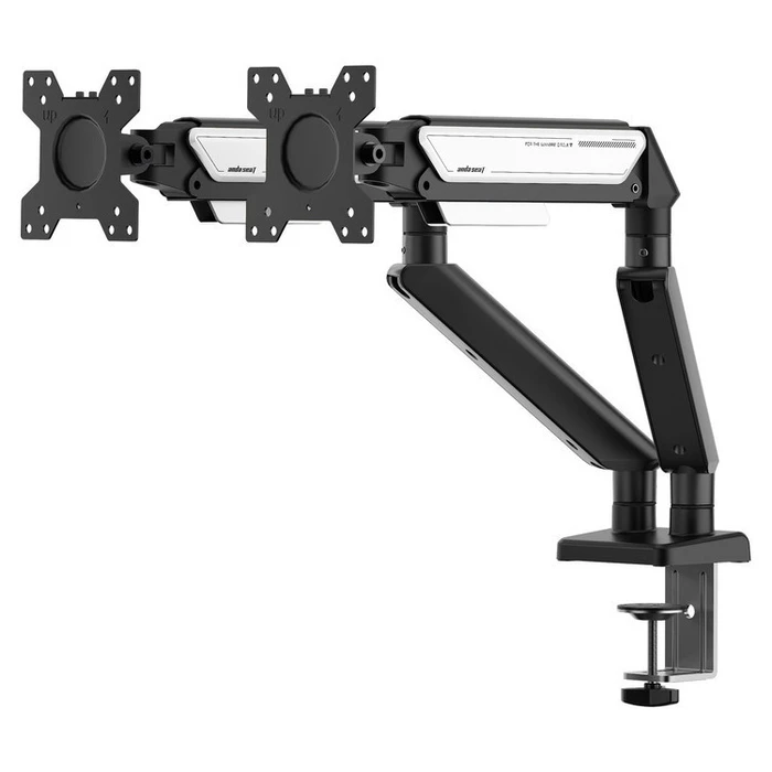 Anda Seat A6D-2S Monitor Arm/Stand for 2 Monitors up to 32" (AD-W-A6D-2S-BW, White)
