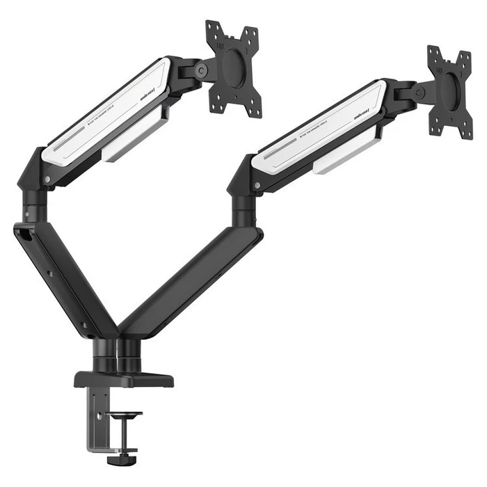 Anda Seat A6D-2S Monitor Arm/Stand for 2 Monitors up to 32" (AD-W-A6D-2S-BW, White)