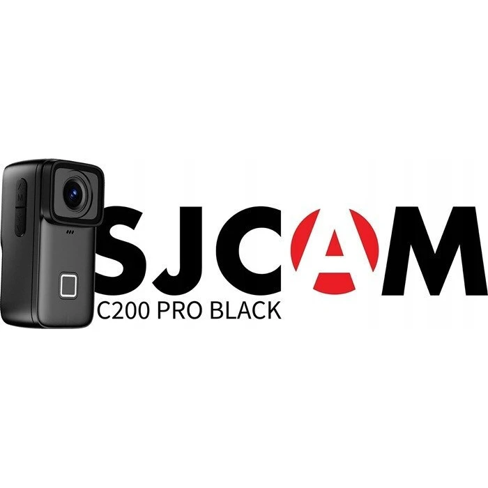 SJCAM C200 PRO Action Camera 4K Ultra HD με Οθόνη 1.28", 16MP, 6‑Axis, Μπαταρία 1200mAh — Μαύρη