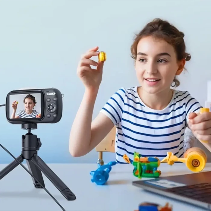 SJCAM ZV100 Compact Φωτογραφική Μηχανή 80MP 16x Οπτικό Ζουμ Μαύρη