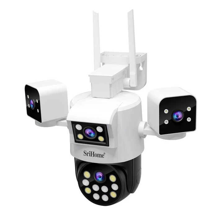 SRIHOME Security Camera 8MP Quad-Lens PTZ