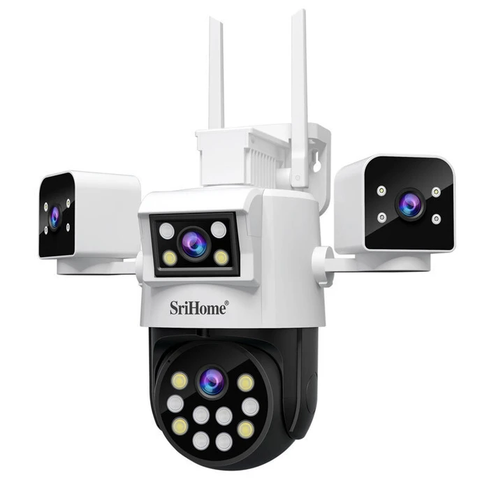 SRIHOME Security Camera 8MP Quad-Lens PTZ