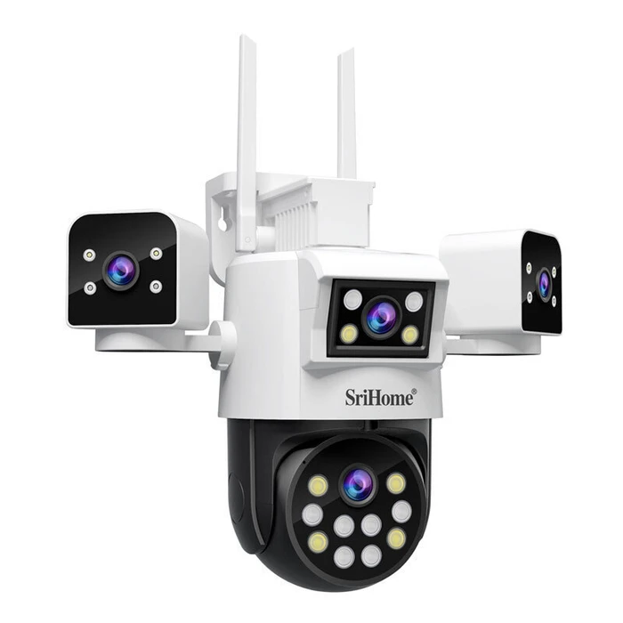SRIHOME Security Camera 8MP Quad-Lens PTZ