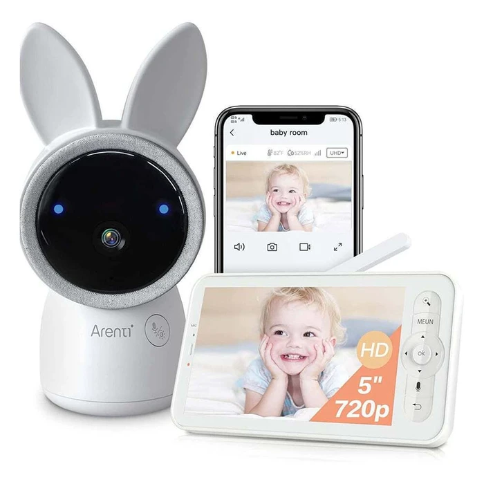 Arenti Baby Monitor Kit 2 Καμερών με Οθόνη LCD