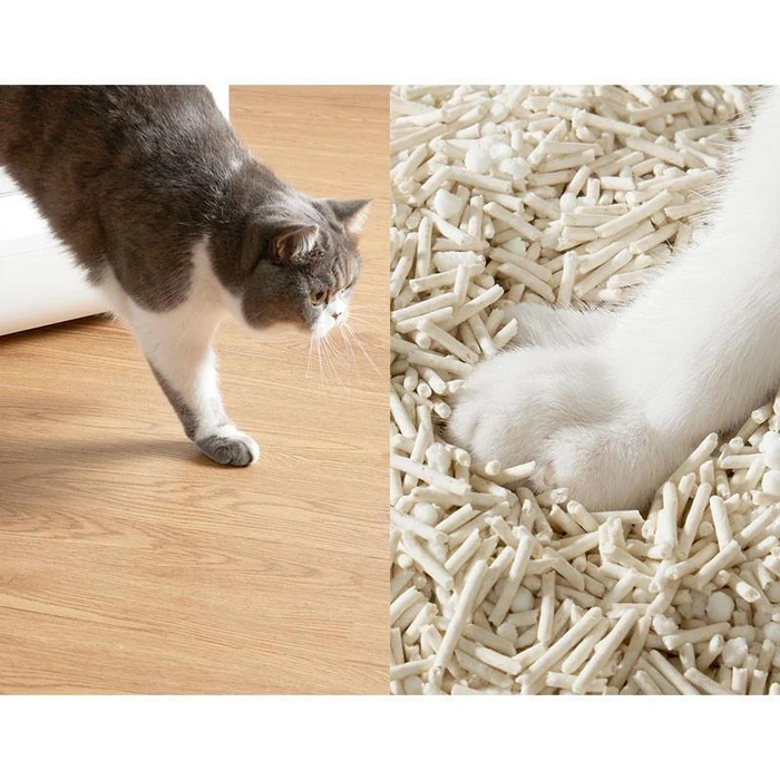 PETKIT Natural Cat Litter – Clumping, Low-Dust Odor Control, 4 bags (2.4 kg each)