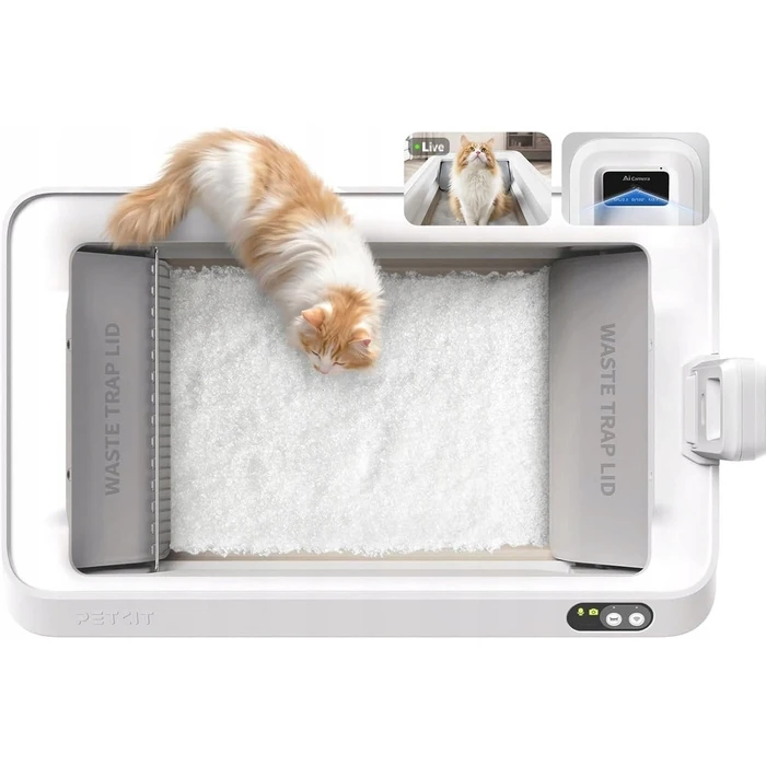 Petkit PUROBOT CRYSTAL DUO Automatic Cat Litter Box with Front Entry Hood