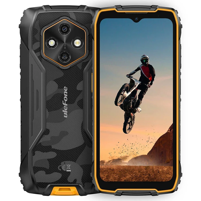 Ulefone RugKing 4 Pro Dual SIM (8/128GB) Ανθεκτικό Smartphone Πορτοκαλί