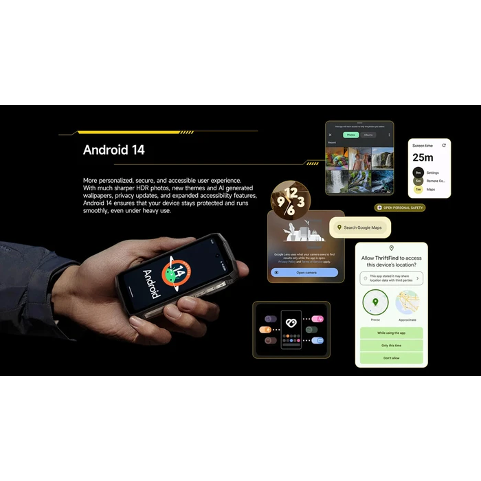 Ulefone Smartphone Armor Mini 20 Pro 8 256GB DS 5G Mecha Black NFC