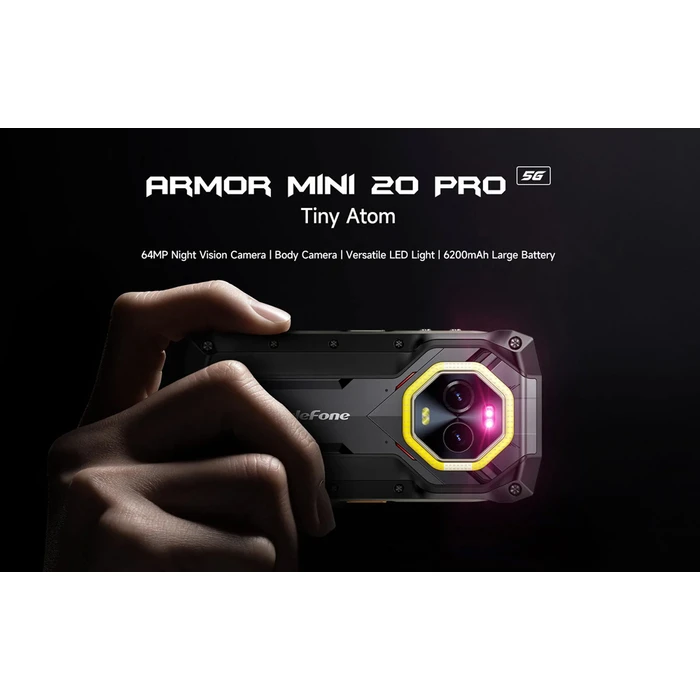 Ulefone Smartphone Armor Mini 20 Pro 8 256GB DS 5G Mecha Black NFC