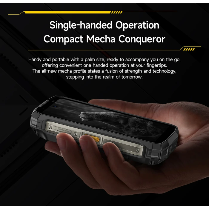 Ulefone Armor Mini 20 Dual SIM (8GB RAM / 256GB) Rugged Smartphone - Mecha Black - NFC