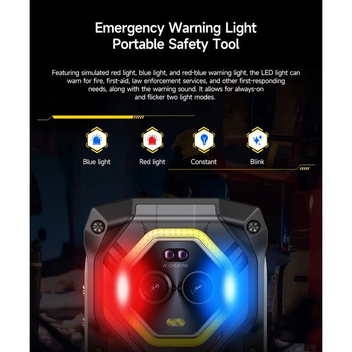 Ulefone Armor Mini 20 Dual SIM (8GB RAM / 256GB) Rugged Smartphone - Mecha Black - NFC