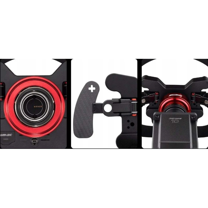 Simagic GT1‑SD Add-On Τιμονιέρας για PC — Δέρμα/Alcantara