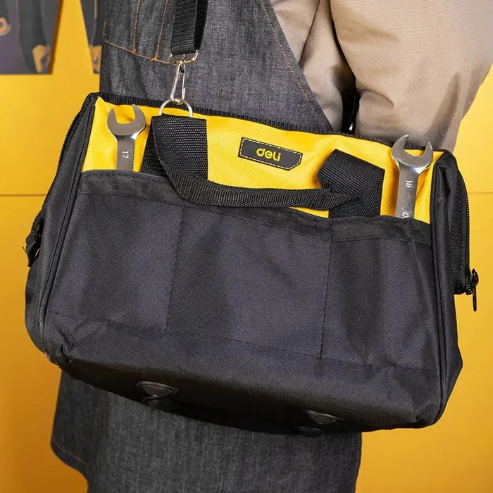 DELI Tool Bag 16 inches Yellow Black