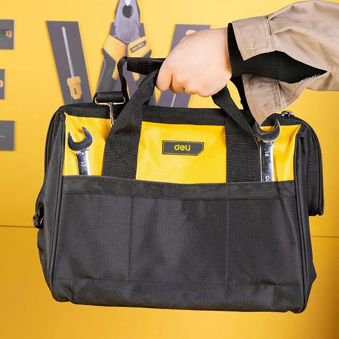 DELI Tool Bag 16 inches Yellow Black
