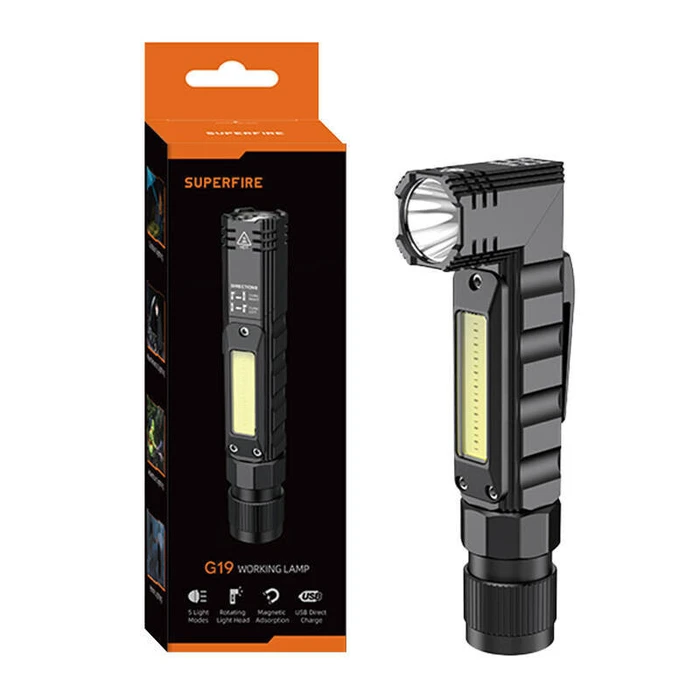 Superfire Επαναφορτιζόμενος Φακός LED 200lm G19