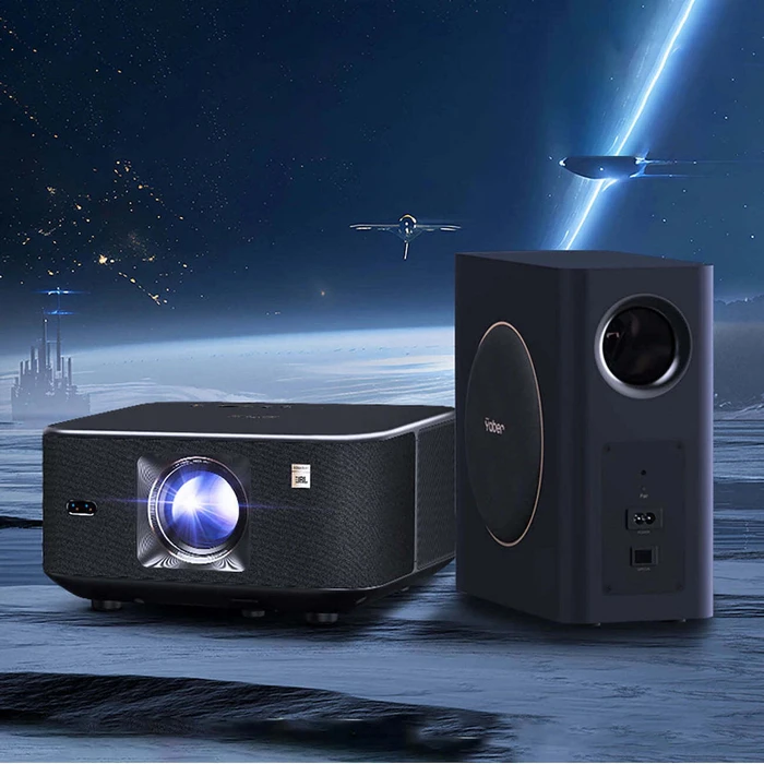 Yaber K3 Pro Multimedia Projector LCD Full HD 1080p with JBL Speakers and Subwoofer - Black