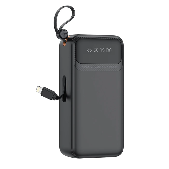 XO Power Bank PR280 30000mAh with 4 Integrated Cables