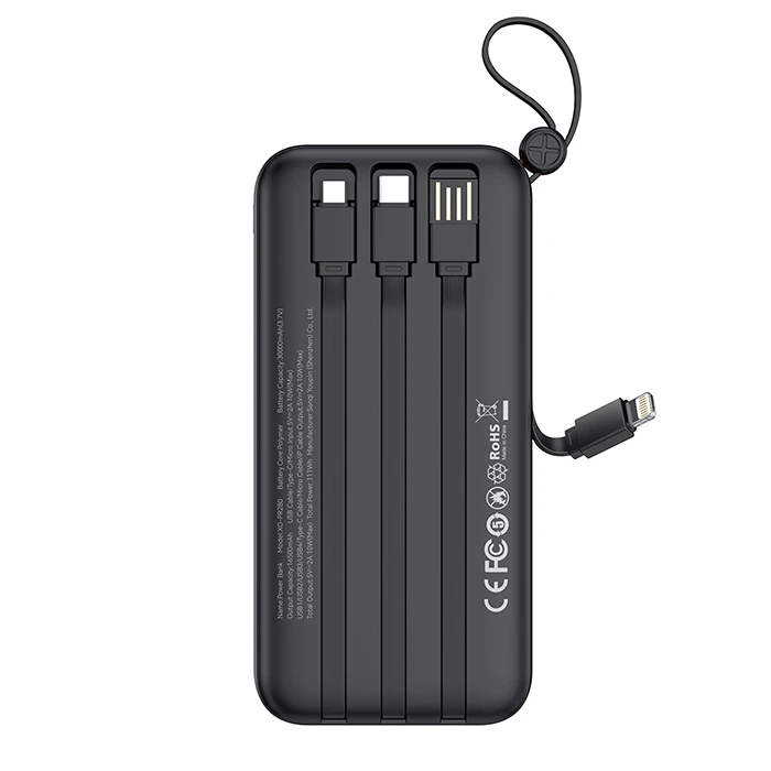 XO Power Bank PR280 30000mAh with 4 Integrated Cables