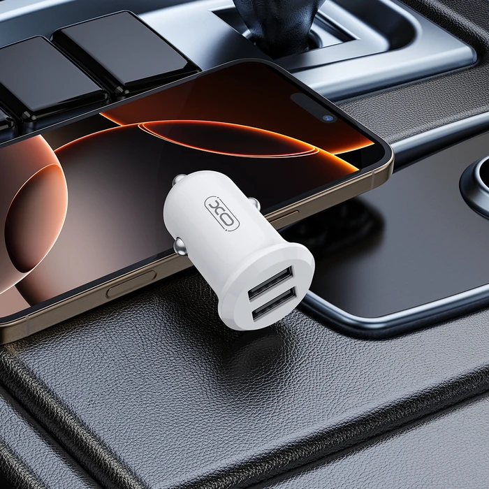 XO CC67 Mini Smart Dual USB Car Charger 2.4A