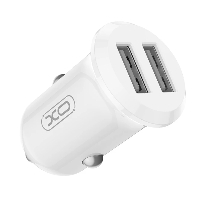 XO Φορτιστής Αυτοκινήτου CC67 Mini Smart με 2 Θύρες USB 2.4A και Καλώδιο Type-C