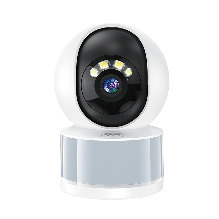 XO CR11 Wi-Fi Indoor Security Camera 3MP Pan Tilt LED White
