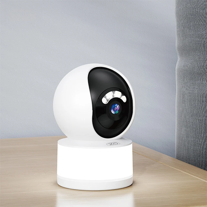 XO CR11 Wi-Fi Indoor Security Camera 3MP Pan Tilt LED White