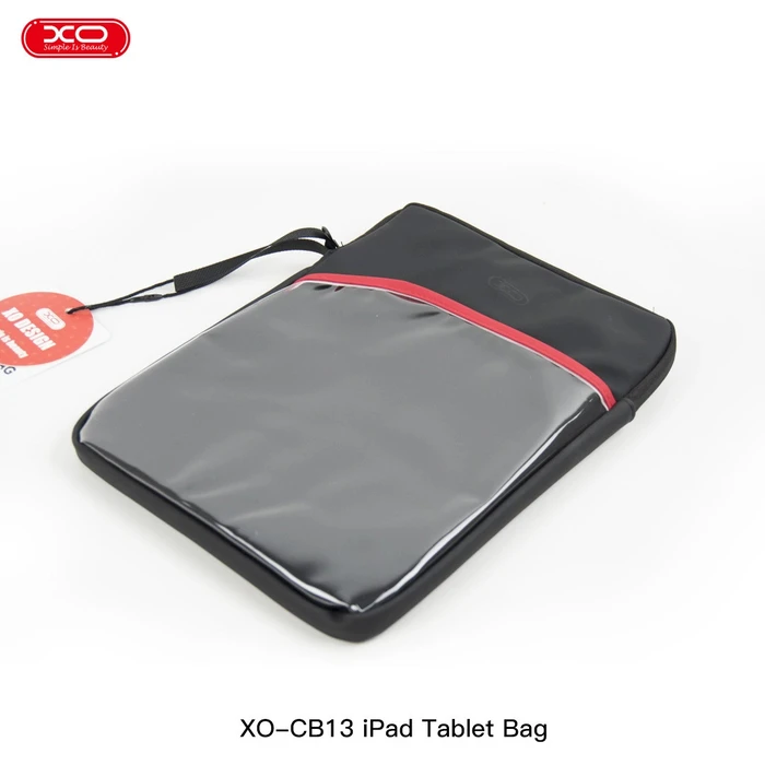 XO Τσάντα Θήκη Tablet Ipad 12 9 ιντσών με Μπροστινή Τσέπη Μαύρο