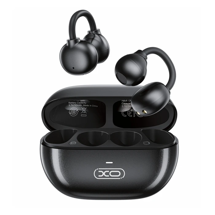 XO Open Ear Bluetooth Headset with Charging Case G40 Pearl Black