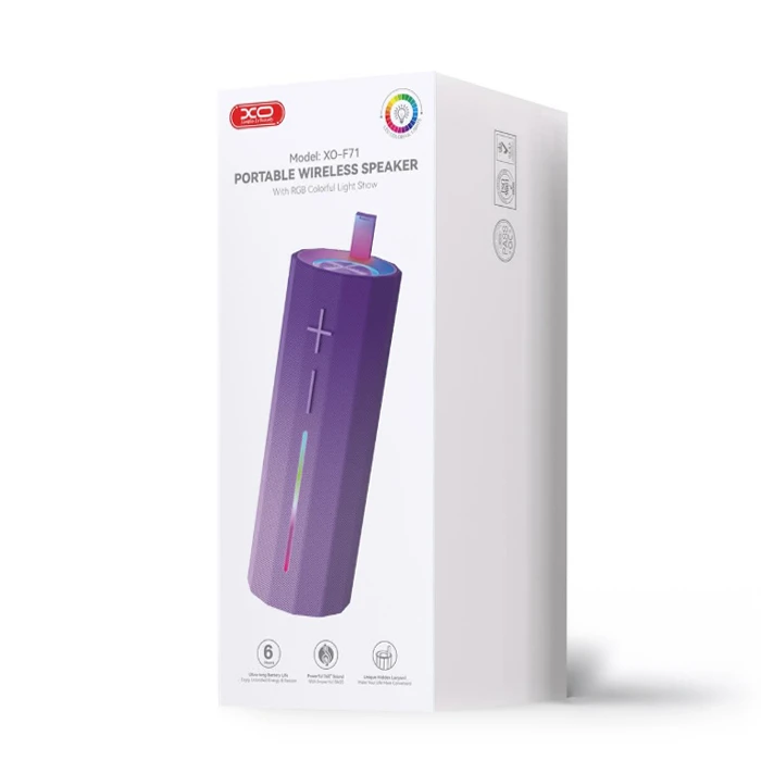XO Portable Bluetooth Speaker F71 Purple Color