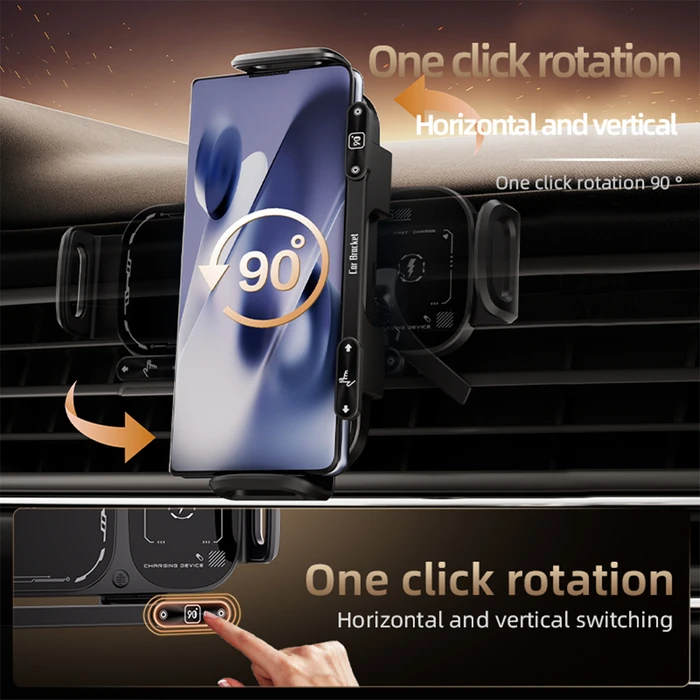 Car Phone Mount XO Wireless Charging 15W WX042
