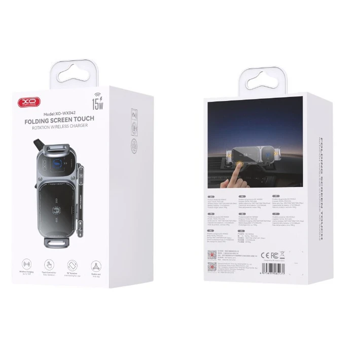 Car Phone Mount XO Wireless Charging 15W WX042