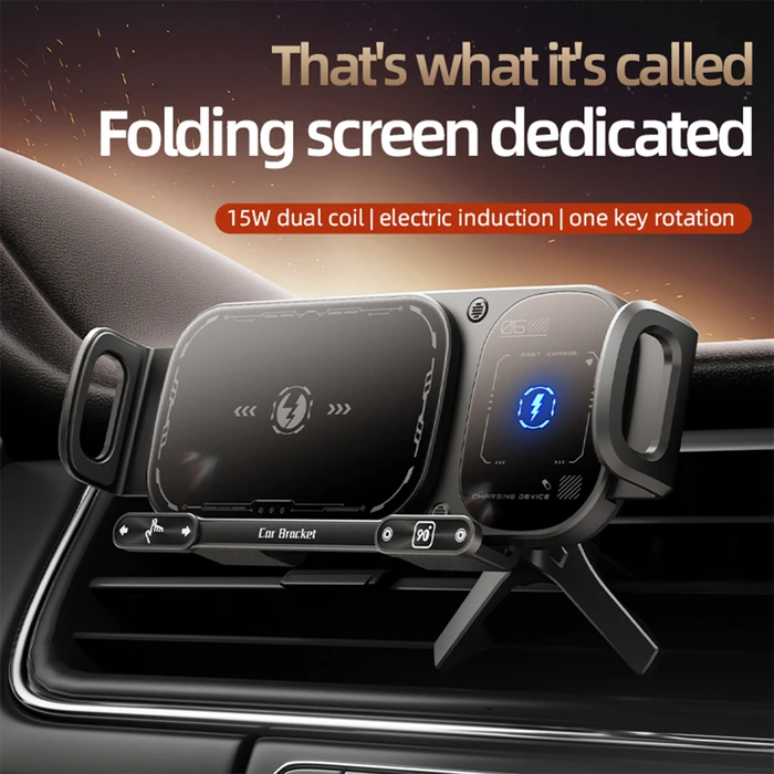 Car Phone Mount XO Wireless Charging 15W WX042