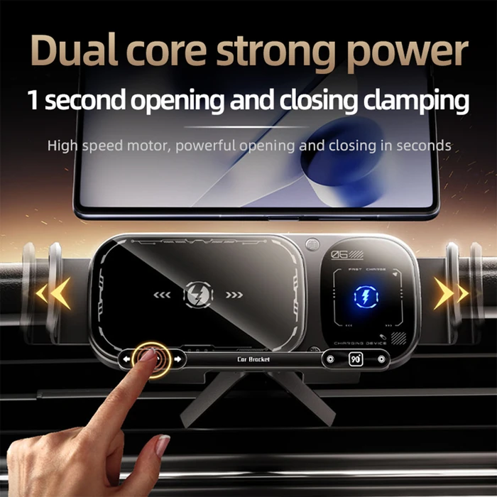Car Phone Mount XO Wireless Charging 15W WX042