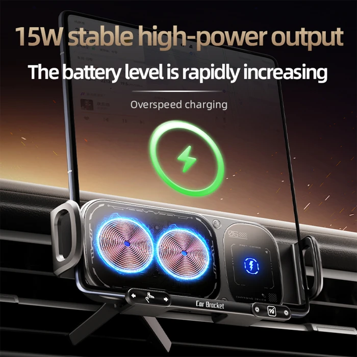 Car Phone Mount XO Wireless Charging 15W WX042
