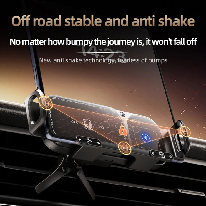 Car Phone Mount XO Wireless Charging 15W WX042